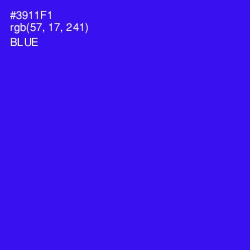 #3911F1 - Blue Color Image