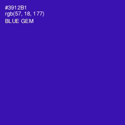 #3912B1 - Blue Gem Color Image