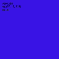 #3912E5 - Blue Color Image