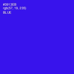 #3913EB - Blue Color Image