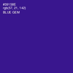 #39158E - Blue Gem Color Image
