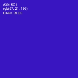 #3915C1 - Dark Blue Color Image