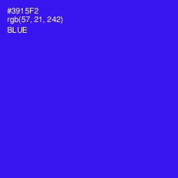 #3915F2 - Blue Color Image