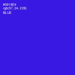 #3918E4 - Blue Color Image