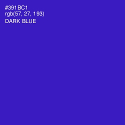 #391BC1 - Dark Blue Color Image