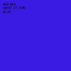 #391BE4 - Blue Color Image