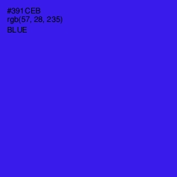 #391CEB - Blue Color Image