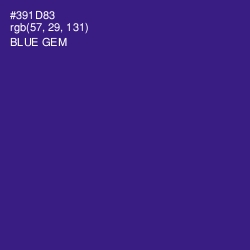 #391D83 - Blue Gem Color Image