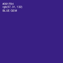 #391F84 - Blue Gem Color Image