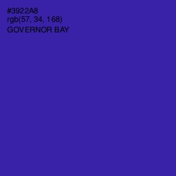 #3922A8 - Governor Bay Color Image