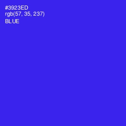 #3923ED - Blue Color Image