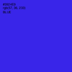 #3924E9 - Blue Color Image