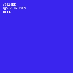 #3925ED - Blue Color Image