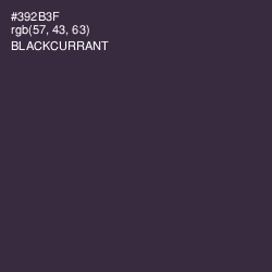 #392B3F - Blackcurrant Color Image