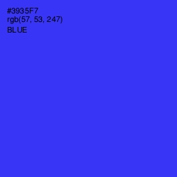 #3935F7 - Blue Color Image