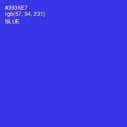 #3936E7 - Blue Color Image