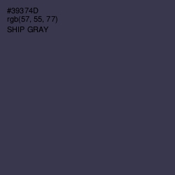 #39374D - Ship Gray Color Image