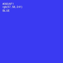 #393AF1 - Blue Color Image
