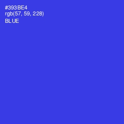 #393BE4 - Blue Color Image