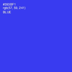 #393BF1 - Blue Color Image