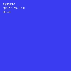 #393CF1 - Blue Color Image