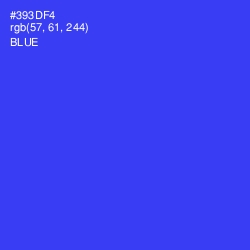 #393DF4 - Blue Color Image