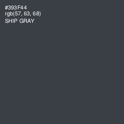 #393F44 - Ship Gray Color Image