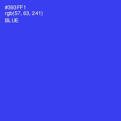 #393FF1 - Blue Color Image