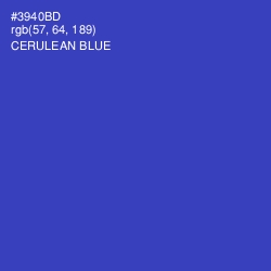 #3940BD - Cerulean Blue Color Image