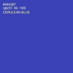 #3942B7 - Cerulean Blue Color Image