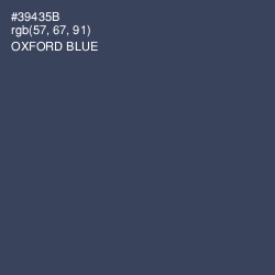 #39435B - Oxford Blue Color Image