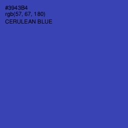 #3943B4 - Cerulean Blue Color Image