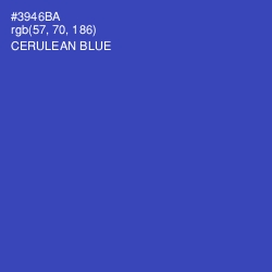 #3946BA - Cerulean Blue Color Image