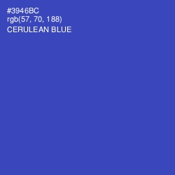 #3946BC - Cerulean Blue Color Image