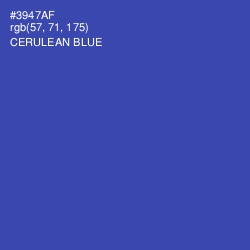 #3947AF - Cerulean Blue Color Image