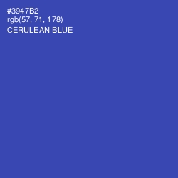 #3947B2 - Cerulean Blue Color Image