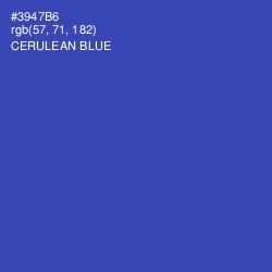 #3947B6 - Cerulean Blue Color Image