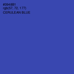 #3948B1 - Cerulean Blue Color Image