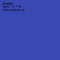 #3948B2 - Cerulean Blue Color Image