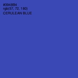 #3948B4 - Cerulean Blue Color Image