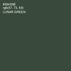 #39493B - Lunar Green Color Image