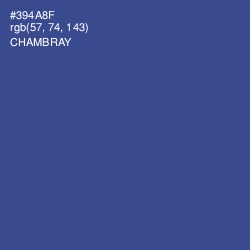 #394A8F - Chambray Color Image