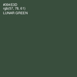 #394E3D - Lunar Green Color Image