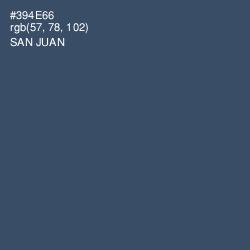 #394E66 - San Juan Color Image
