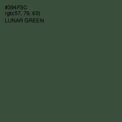 #394F3C - Lunar Green Color Image