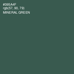 #395A4F - Mineral Green Color Image