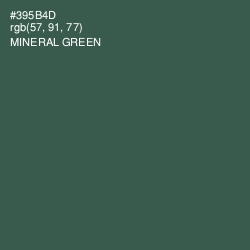 #395B4D - Mineral Green Color Image