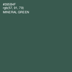 #395B4F - Mineral Green Color Image