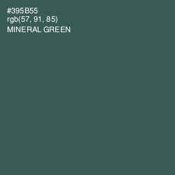 #395B55 - Mineral Green Color Image