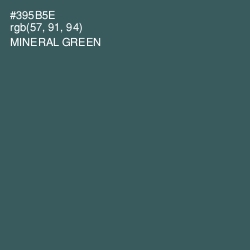 #395B5E - Mineral Green Color Image